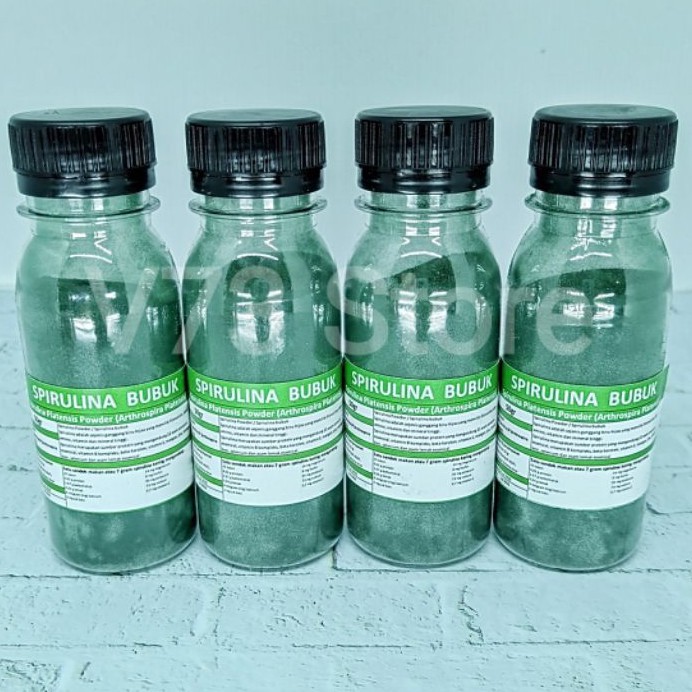 SPIRULINA BUBUK / SPIRULINA POWDER ORIGINAL 50 GRAM UNTUK IKAN