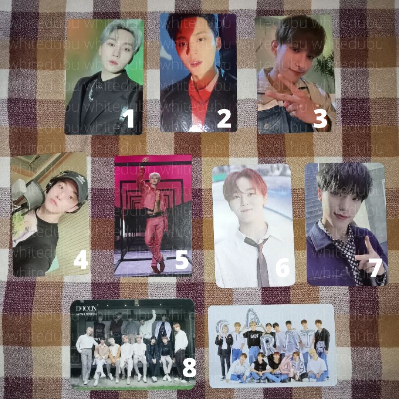[offer] PC TC Seventeen SVT OT13 Seungkwan Mingyu Dokyeom Hoshi Dino Benefit Album Spider Dicon