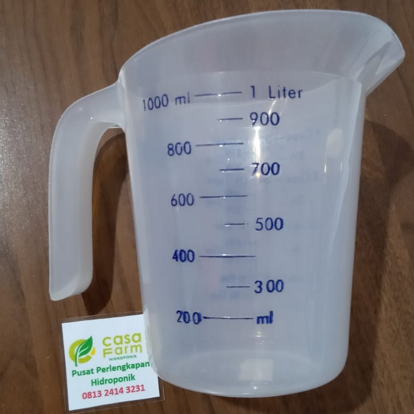 Gelas Ukur Plastik 1 Liter Gelas Takar