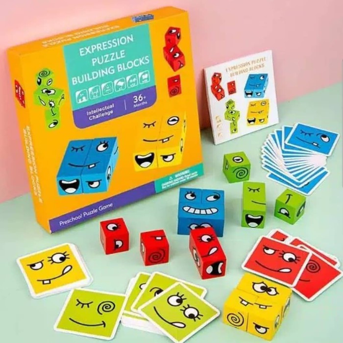 EXPRESSION PUZZLE BUILDING BLOCKS Learn About Feeling Logic Colour