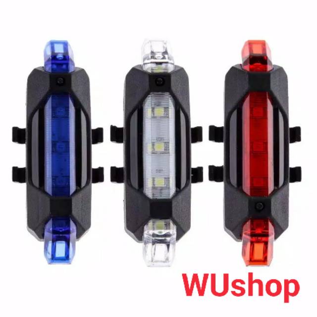 LAMPU led belakang sepeda USB