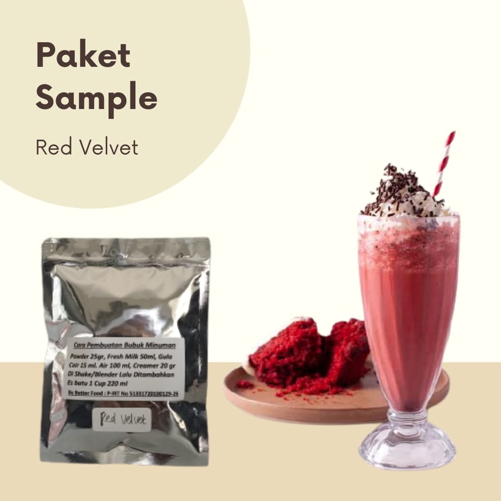 

Paket Sampel 25 Gram My Powder Grade A Rasa Red Velvet