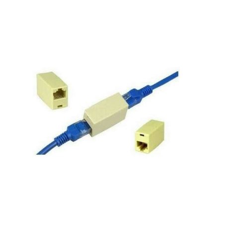 Connector Barrel rj45 lan NB cat 5 6 utp ftp female female - Konektor Sambungan rj-45 f-f