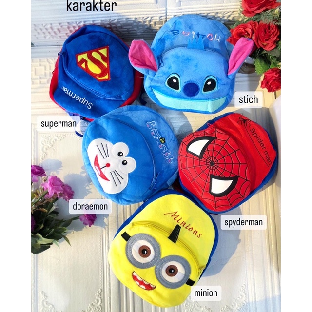 RANSEL KARAKTER / RANSEL ANAK / RANSEL PAUD / RANSEL NGAJI / RANSEL TK / RANSEL IMPORT