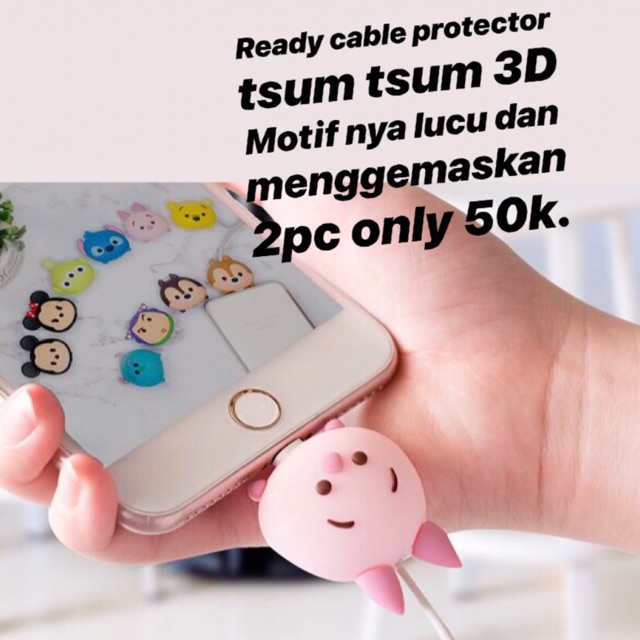 Cable protector / cable bite disney tsum tsum 3D