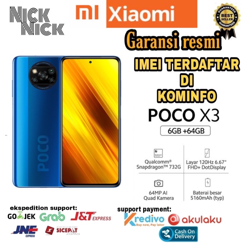 Xiaomi Poco X3 NFC [6/64] [8/128]Garansi Resmi