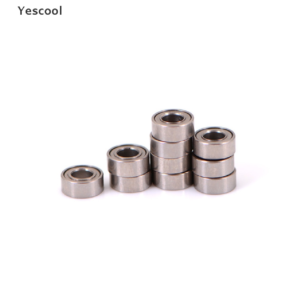 Yescool 10pcs bearing Bola Mini MR63ZZ 3x6 X 2.5mm Bahan Baja