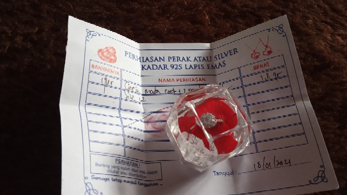 Kotak Satu Cincin / Box Cincin Model Mika Hanya Untuk 1 Cincin