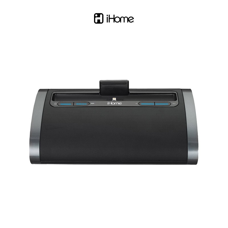 IHOME iDL48 Dual Charging Portable Speaker with Lightning Dock - Black