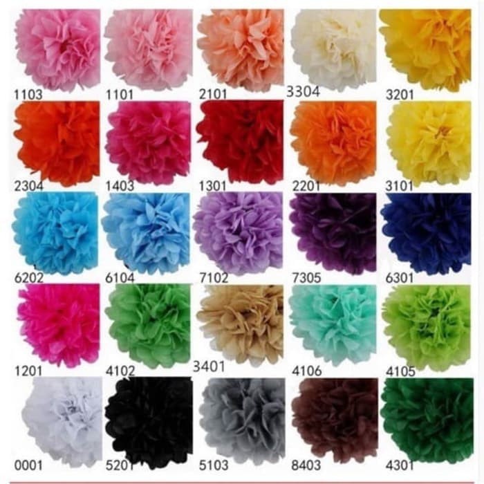 

Pompom kertas 25 cm / pompom paper 25cm