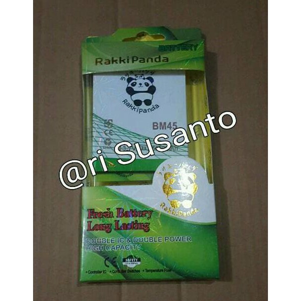 Baterai Xiaomi Redmi Note 2 Bm45 Rakkipanda, Double Power 6000Mah