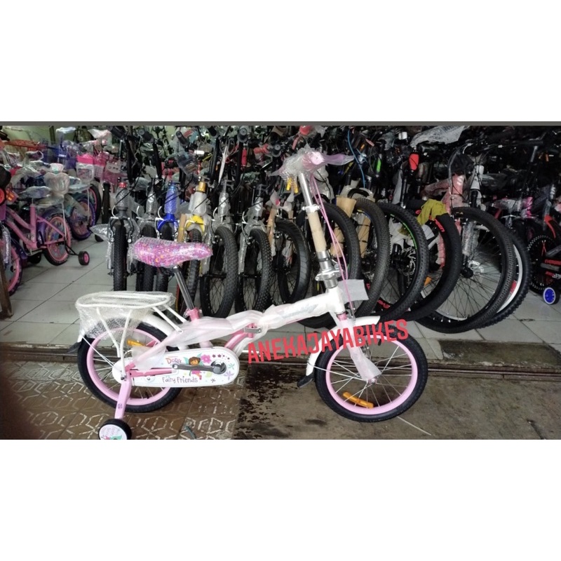 Sepeda Anak Lipat Family 16 Violet Fairy Friends