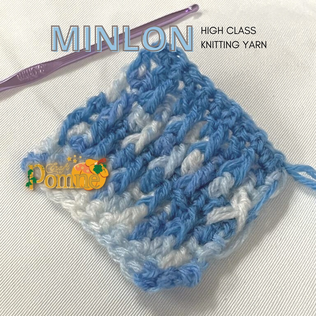 MINLON YARNS BENANG RAJUT MINLON AKRILIK ACRYLIC CROCHET KNITTING YARN