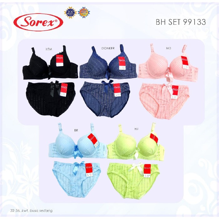 PRODUK TERLARIS Sorex 99133 | BH Set dan Celana Dalam Wanita  NYAMAN