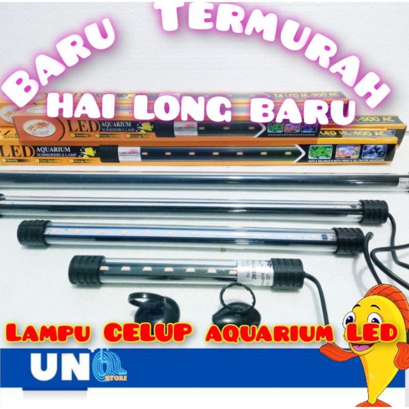 LAMPU CELUP AQUARIUM LED HAILONG BARU 20/30/40/50/60CM MURAH