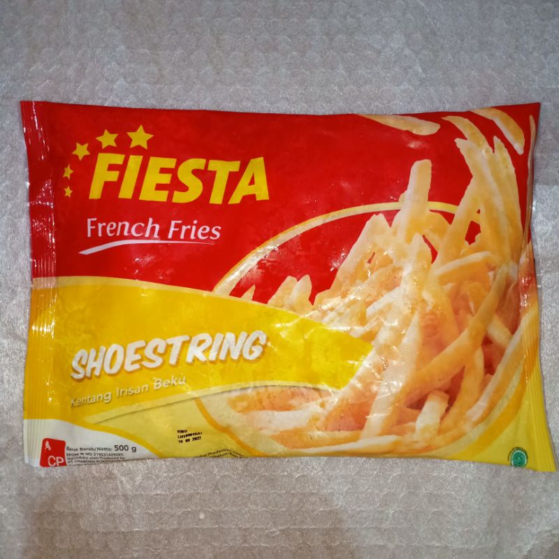 

FIESTA FRENCH FRIES SHOESTRING KENTANG BEKU 500g - Triple S Mart Online