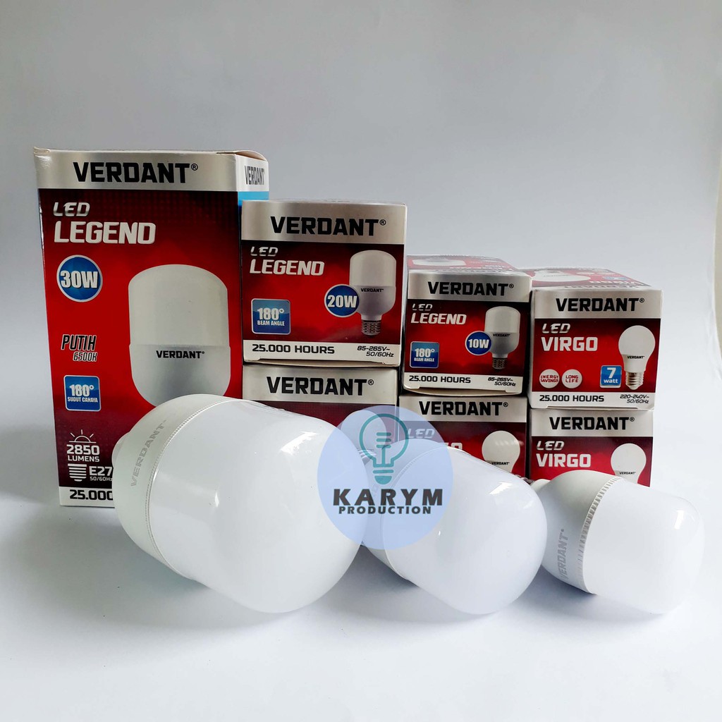 Lampu Bohlam LED Bulb Kapsul 3w 5w 7w 9w 11w 14w 18watt Verdant Virgo / lampu garansi 1 tahun