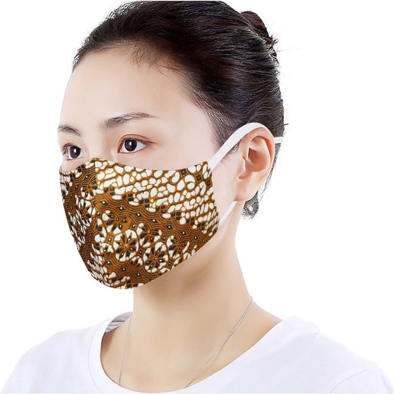 Masker Mulut / Masker Kain / Masker Non Medis / Masker Motif Batik - Toko Mou