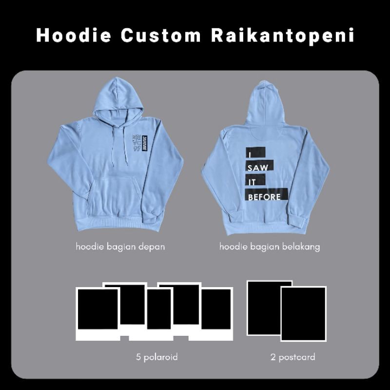 (PO) Hoodie/Sweater raikantopeni Bebas CUSTOM THAI/KPOP (Baca desk)