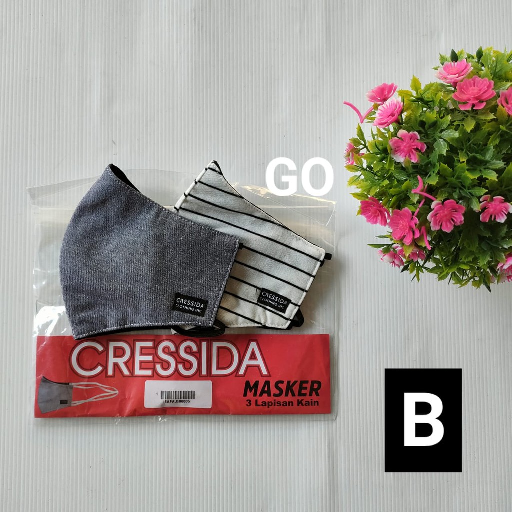 BB CRESSIDA MASKER Hijab isi 2 Masker Dewasa Katun Original