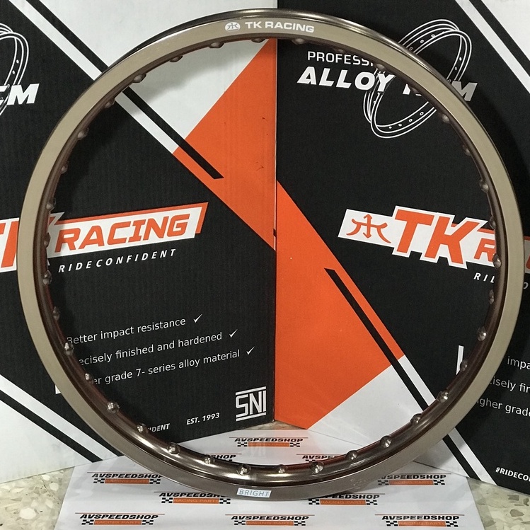 VELG RIM TK BRIGHT 160 X 18 WARNA BRONZE 36 H - ORIGINAL TK RACING