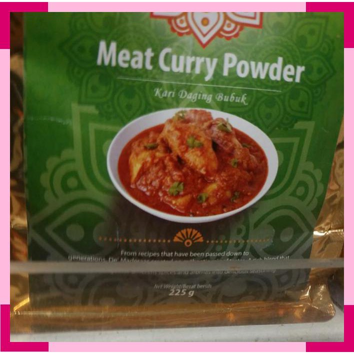 

De Maderaas | kari daging bubuk | product of india | 225 gram