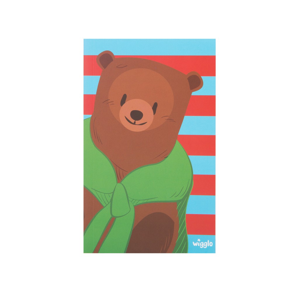 

Color Notebook Paper Bear Stripe Blue Red