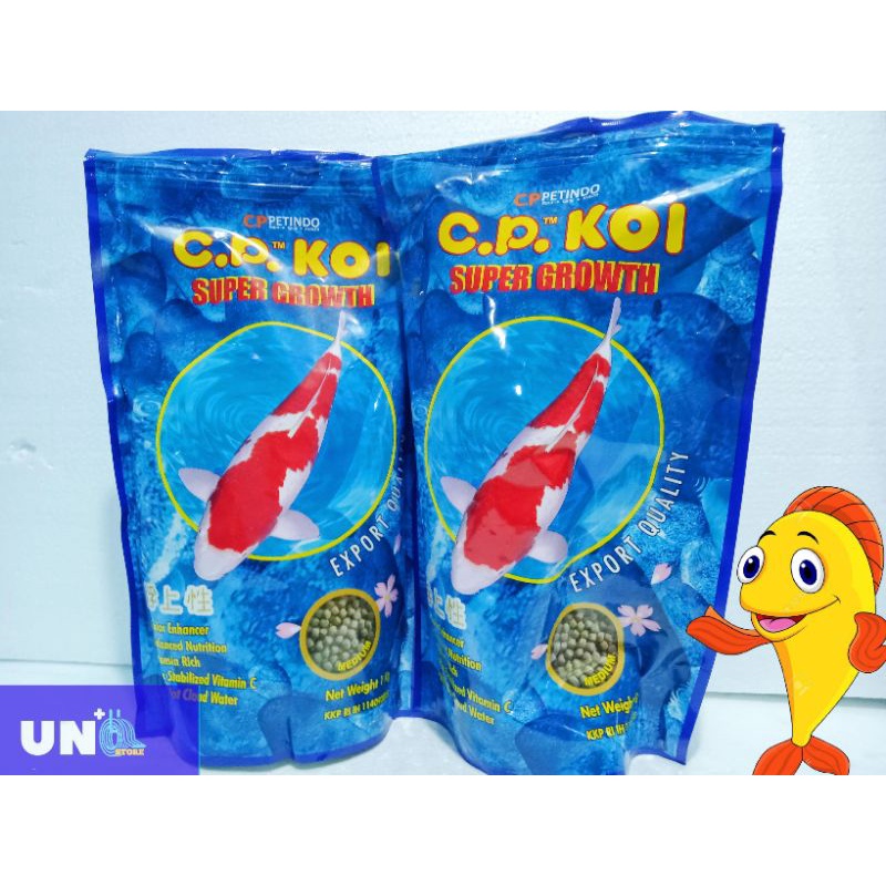 CP KOI SUPER GROWTH MEDIUM M 1Kg PELET IKAN KOI