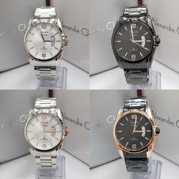 Jam Tangan Alexandre Christie 8289 AC8289 Couple Edition Original Stainless Steel