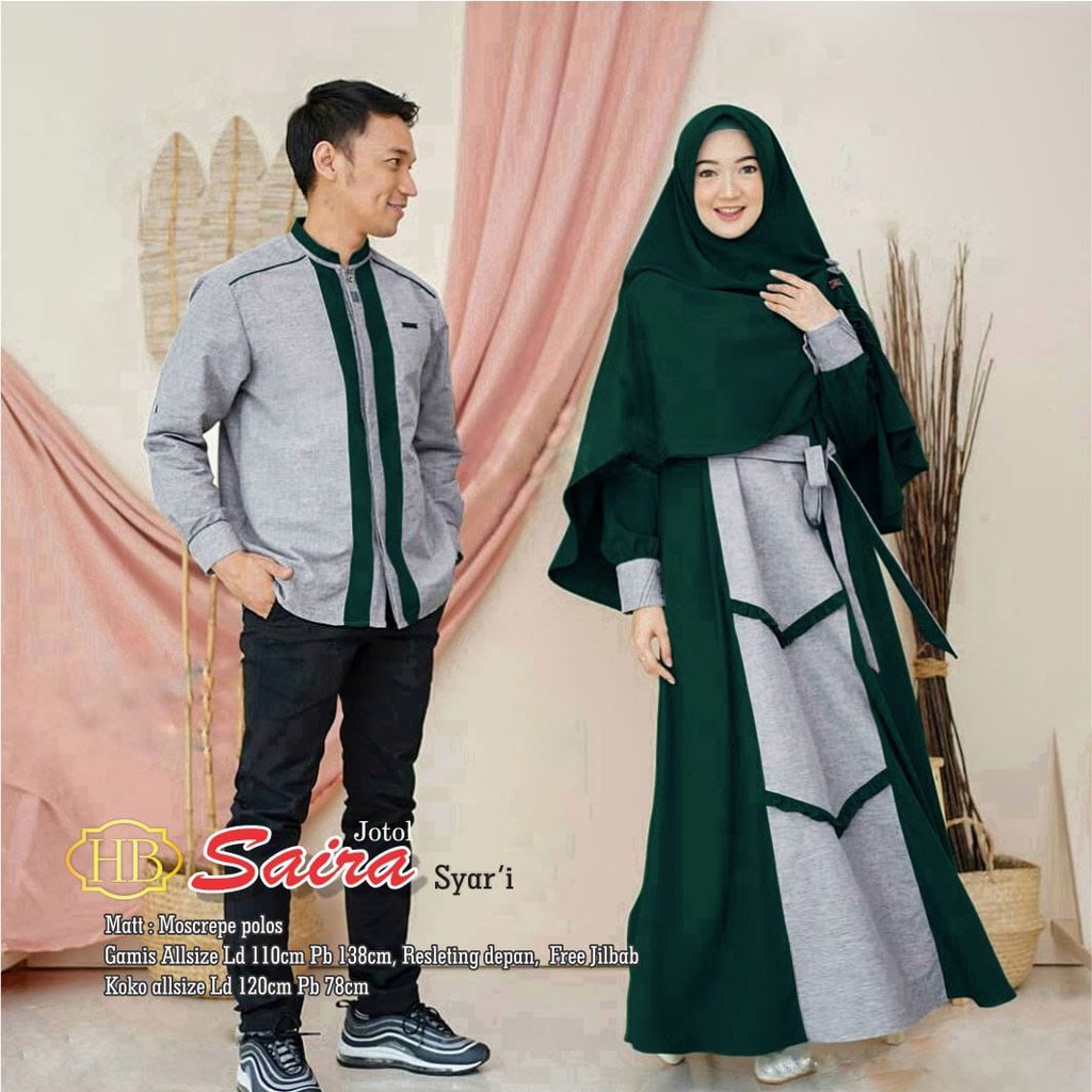 COUPLE GAMIS BATIK KOMBINASI