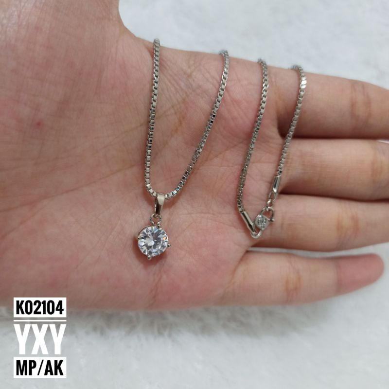 Kalung Yaxiya Mata Satu Silver K02104