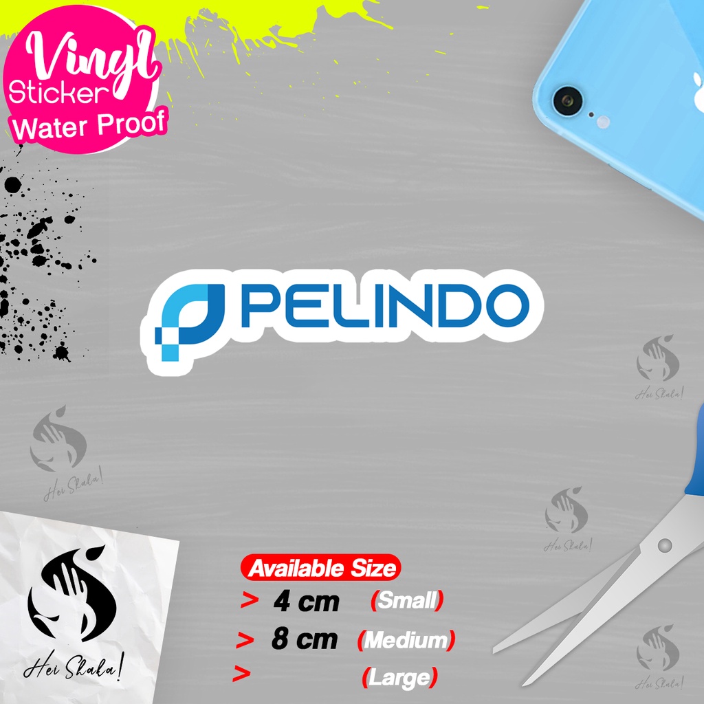 

Stiker Pelabuhan Indonesia PELINDO Sticker Logo Perusahaan BUMN Bahan Vinyl Anti Air
