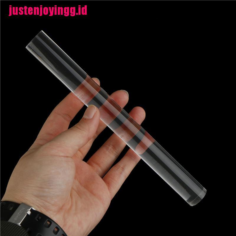 【justenjoyingg.id】1pc Transparent Acrylic Solid Roll Clay Rolling Fondant Baking Pastry Roller