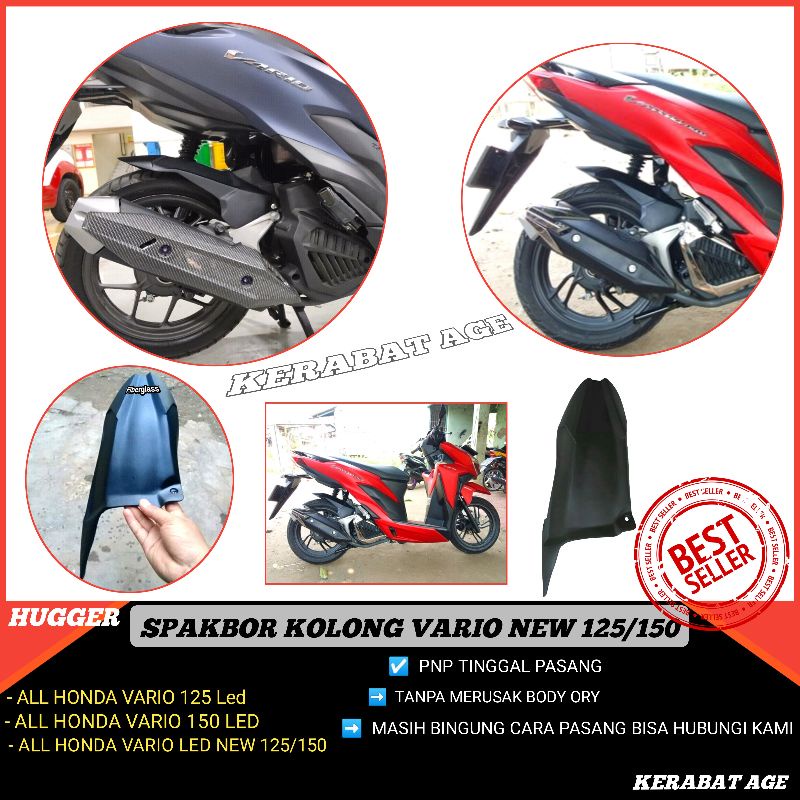 HUGGER VARIO 125 150 / SPAKBOR KOLONG VARIO 125 150 CC Sambungan spakbor depan