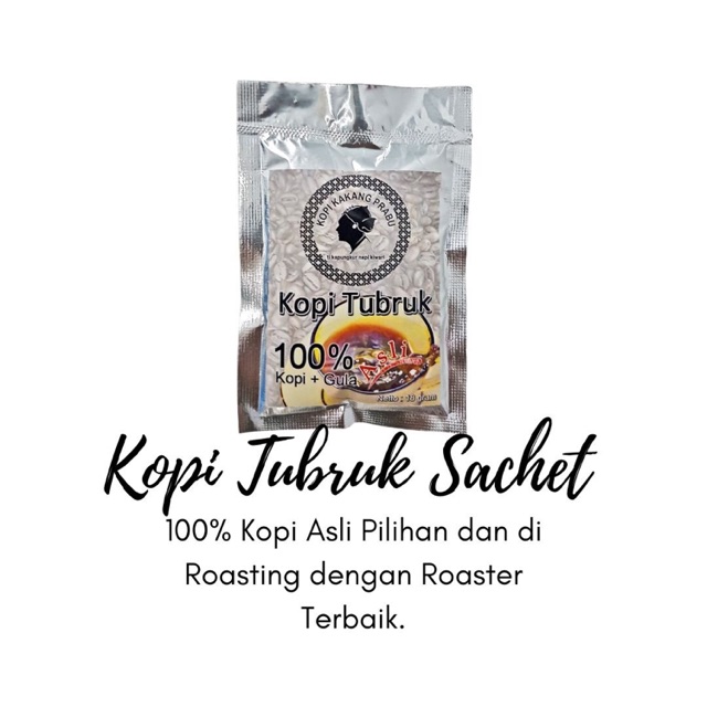 

Kopi Tubruk Sachet Kakang Prabu Kopi Hitam plus Gula 2in1