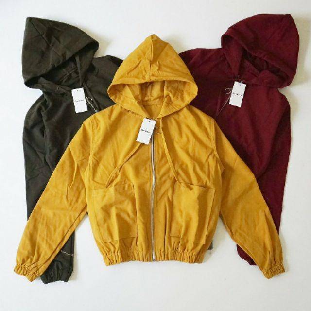 POKET JAKET BERSHKA OUTERWEAR WANITA JAKET HOODIE WANITA