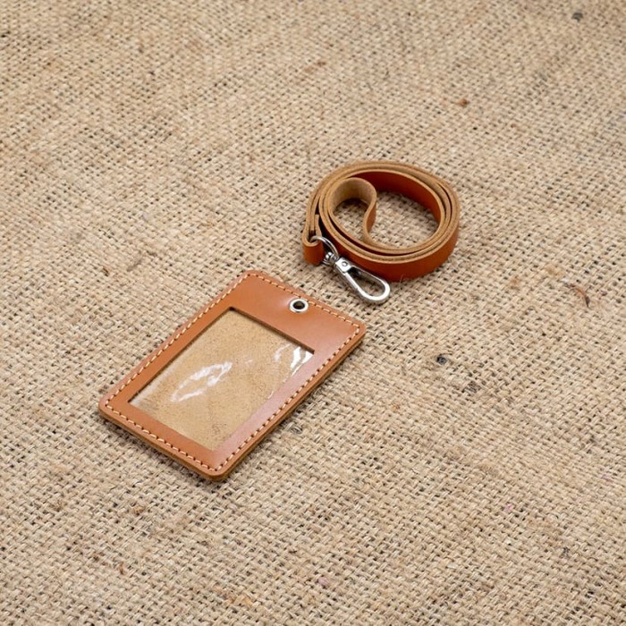 

READY id card holder kulit/gantungan id card kulit TERLARIS