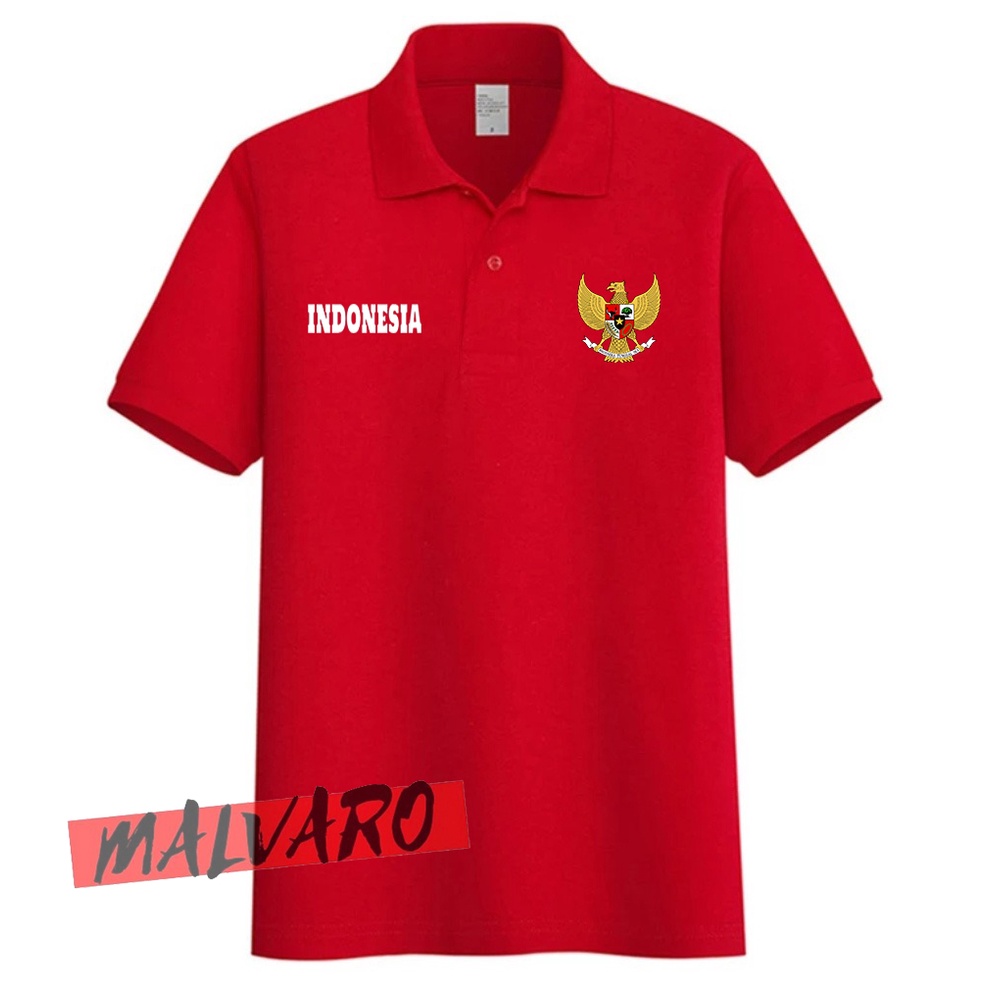 Kaos Polo Shirt HUT RI 77 2022 / Baju 17 Agustus 1945 2022 / Kaos 17 Agustusan-1