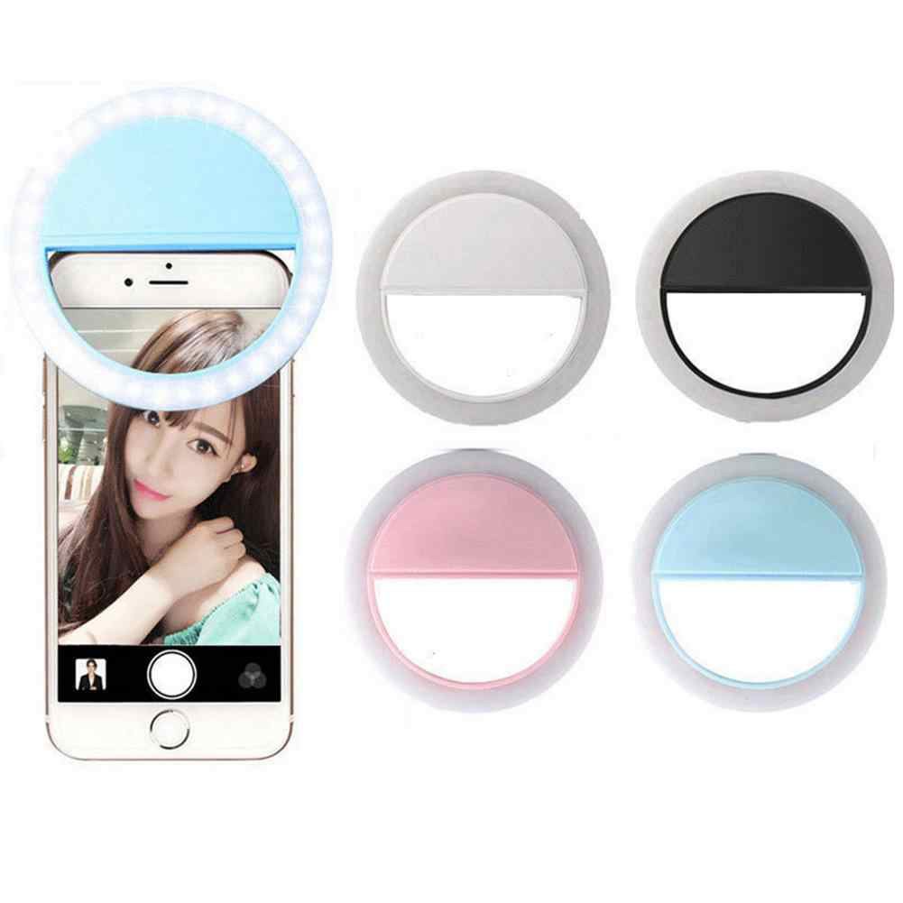 SELFIE LIGHT RING / LAMPU SELFIE / LAMPU PUTIH TERANG UNTUK SELFIE / LAMPU BULAT / LAMPU JEPIT / LAM