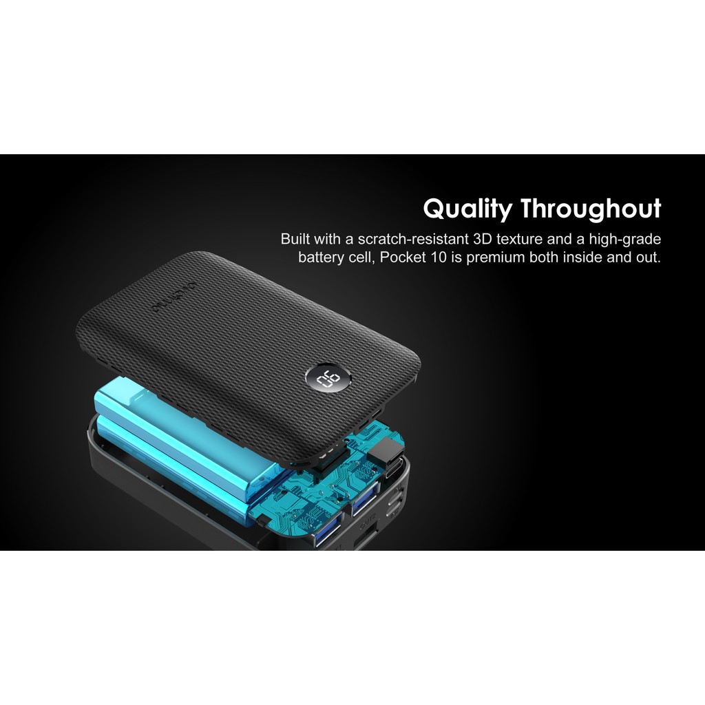 POWERBANK MINI 10000MAH PORTABLE ORAIMO OPB-P107D 2 USB