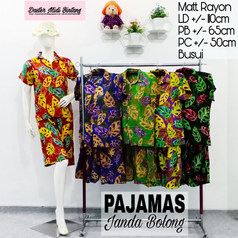 Setelan Piyama Pendek Janda Bolong (TIDAK ECER KLIK 5X)