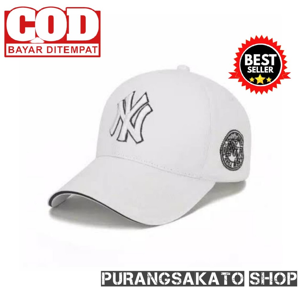 TOPI NEW YORK/NY CAKOP BESI TOPI PRIA WANITA DEWASA TOPI BASEBALL DISTRO BORDIR TOPI TERBARU