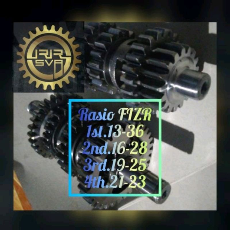 Rasio Racing F1ZR (FIZR) (FIZ R) (Force 1) Racing Road Race GTX Drag Ukuran Gigi : 1st.13/36; 2nd.16