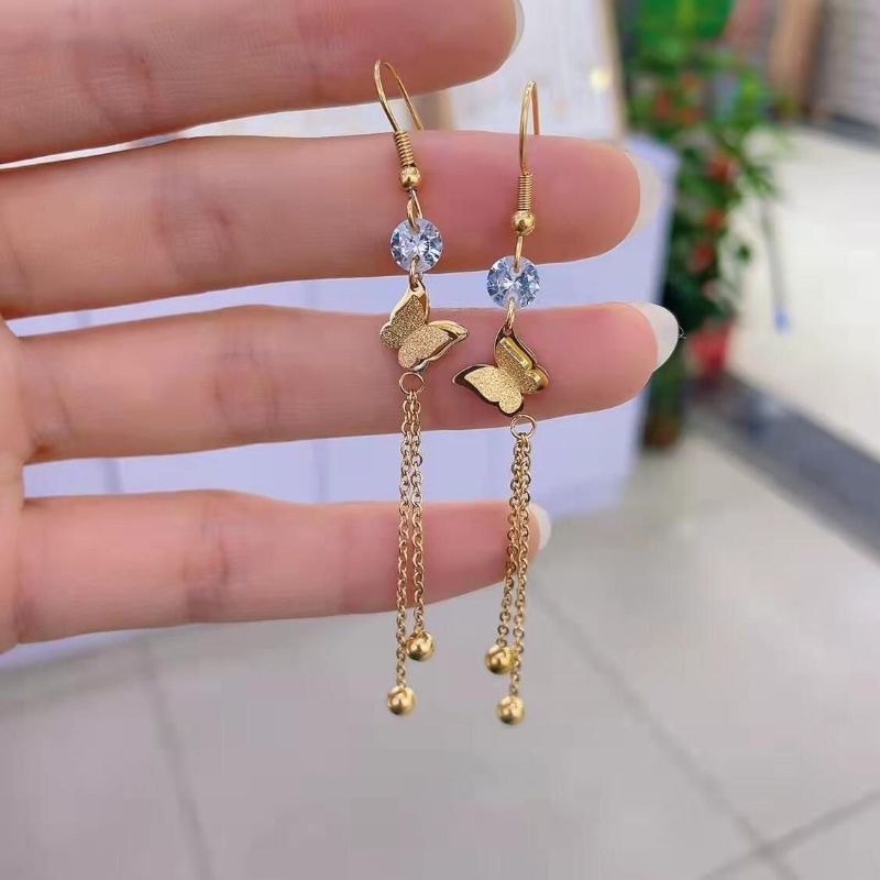 Titanium Anting Kupu Jurai Gold 168227