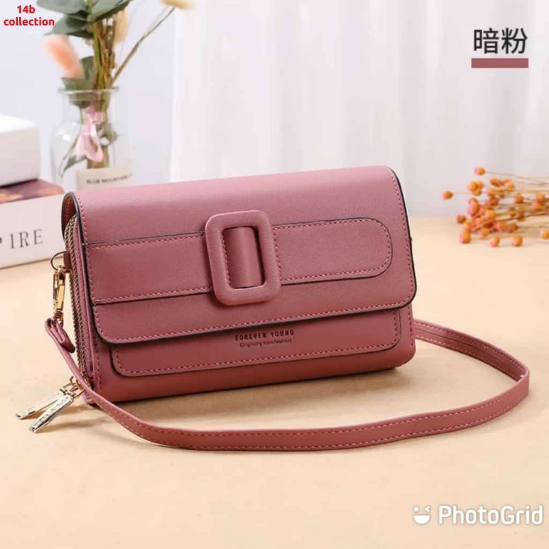 MOEZHA_ Tas Selempang Wanita Tas Kulit Dompet Handbag Tebal Cewek Multifungsi FY C270-7