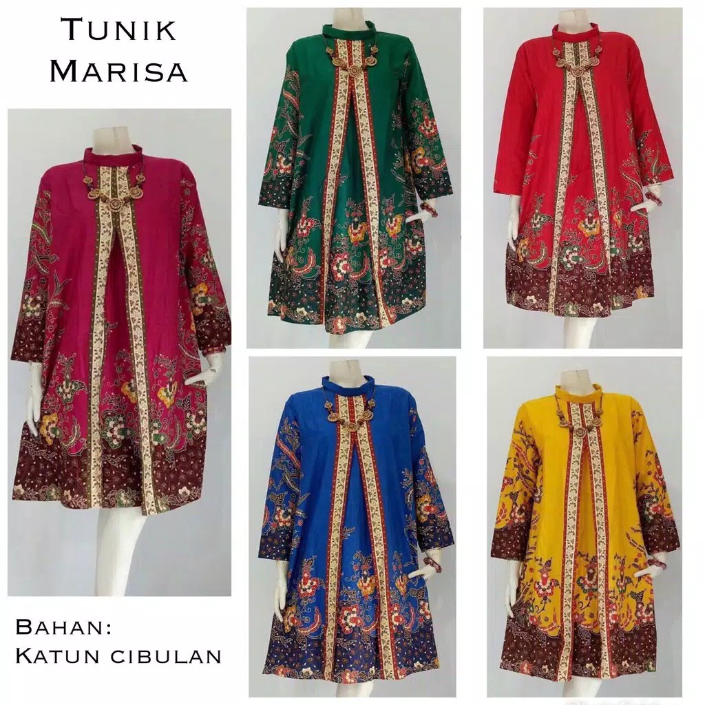 Tunic Marisa Tunic Batik  Cantik Tunik Batik Formal  