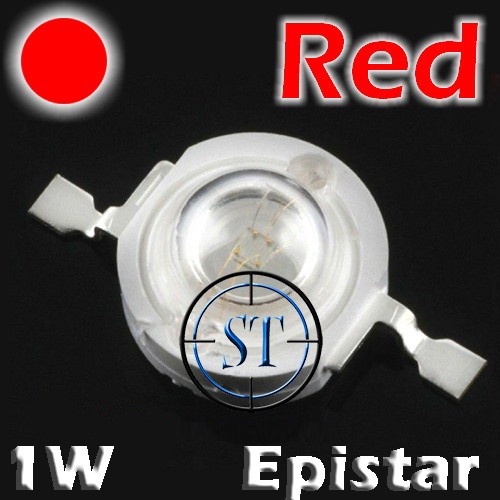 HPL Chip EPISTAR Genuine LED 1W Red - Biji LED Super Bright Warna Merah 1 Watt Aquarium Aquascape