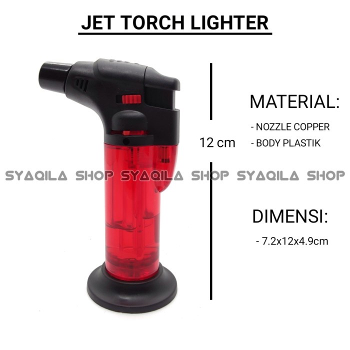 Jet Torch Lighter Korek Api Gas Las Power Tembakan Bakar Arang Buhur