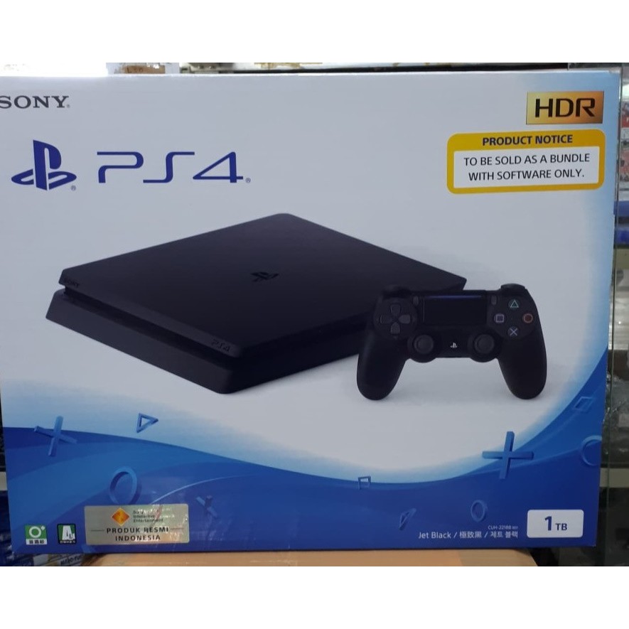 PS4 Slim CUH 2218, 1 TB, baru pakai 1 bulan. Garansi Resmi 11 Bulan