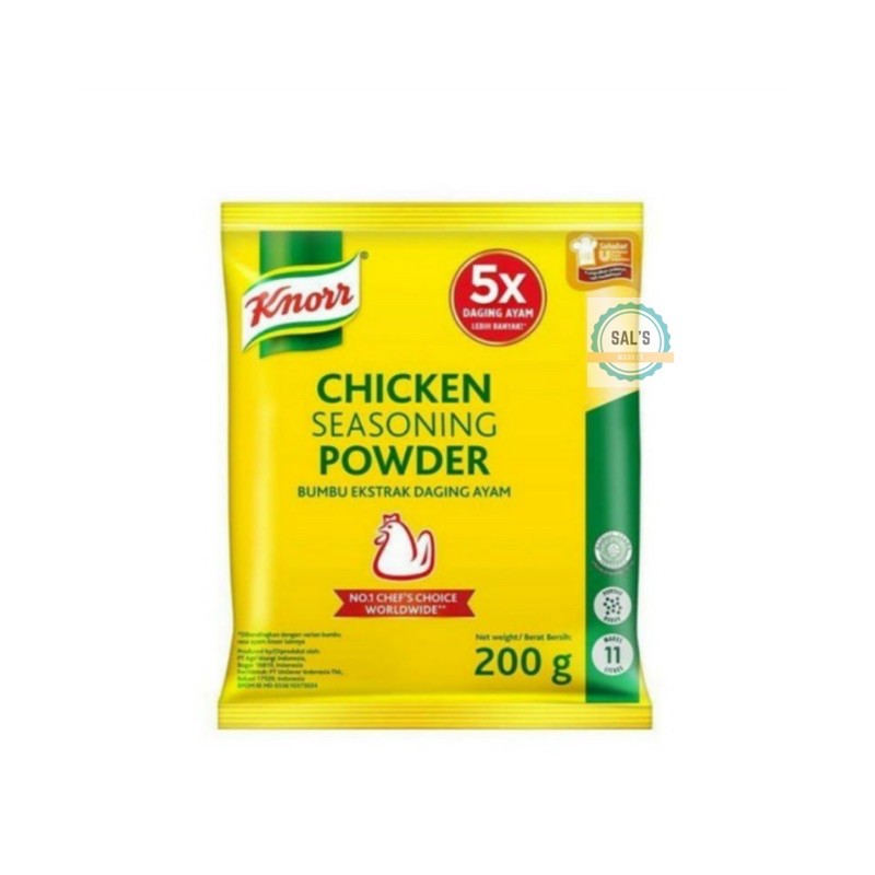 

Knorr Chicken Seasoning Powder HALAL 200 gr Kaldu Ayam Bubuk